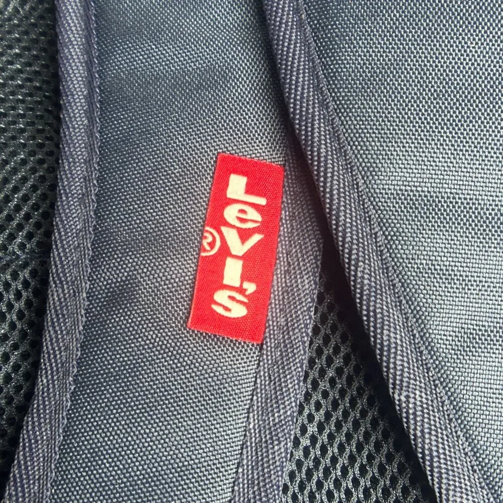 NWT Levi's Boys Box Logo School Backpack Kids ONE SIZE (Navy/Blue)